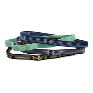 Under Armour 1260571 004 Womens UA Mini Alpha Headbands Phantom Gray 4 pk $25